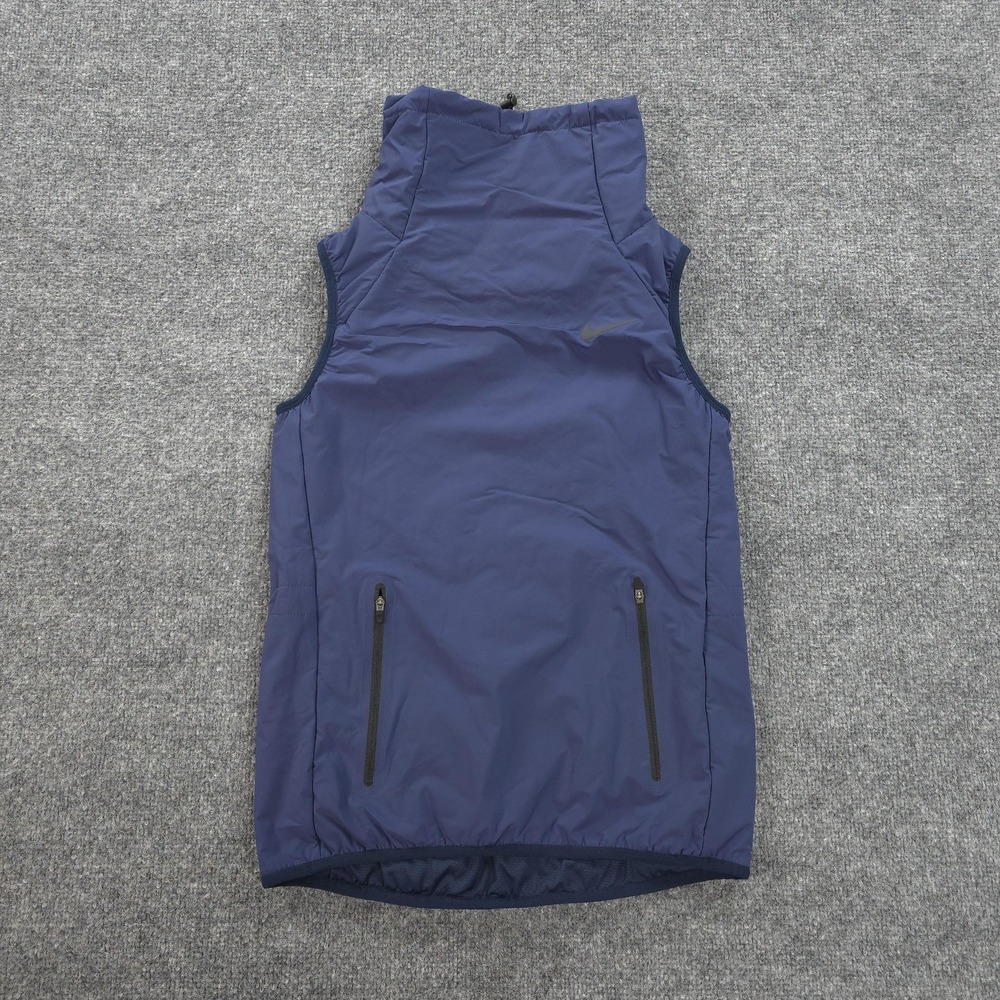 Nike Vest Womens XS Blue Aerolayer Funnel Neck Performance Run Gym Training‎